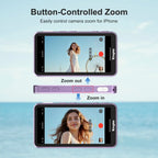 Monitor Magnético Touchscreen para Selfie e Vlog KingMa com Zoom, Gravação Sem Fio e Visualização da Câmera Traseira do Celular para iPhone, ideal para TikTok.
