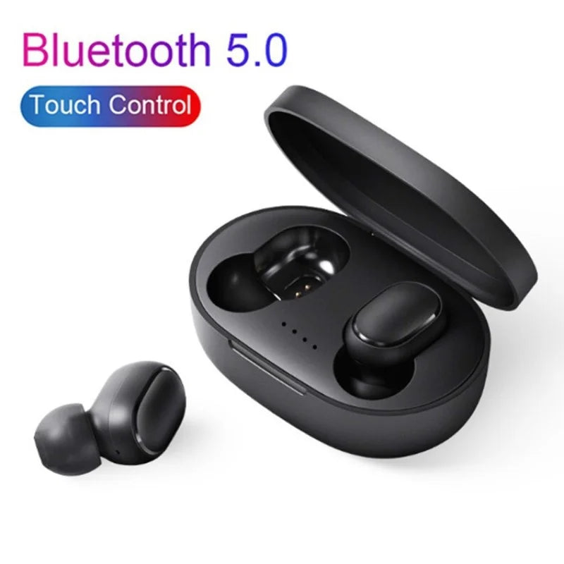 **Fone de Ouvido Original A6S TWS Sem Fio – Earbuds Bluetooth Esportivos com Som Estéreo para Xiaomi, Huawei e iPhone**