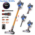 Aspirador de Pó Sem Fio Honki 78KPA, até 45 Minutos de Uso, Bateria 6×2200mAh, Aspirador Vertical Leve para Casa, Piso de Madeira, Carpetes e Pelos de Animais.