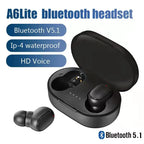 **Fone de Ouvido Original A6S TWS Sem Fio – Earbuds Bluetooth Esportivos com Som Estéreo para Xiaomi, Huawei e iPhone**