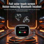 Novos Fones de Ouvido Bluetooth Lenovo TWS Inteligentes com Tela Digital, Design Intra-Auricular, Cancelamento de Ruído ANC, Longo Alcance Sem Fio, Microfone Integrado e Controle por Toque. 🎧