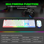 Kit Gamer NG GTX350 – Teclado e Mouse com Iluminação LED, Conexão USB com Fio para PC e Notebook (Preto)
