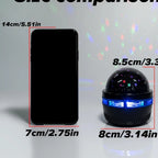 **Luzes Noturnas LED Céu Estrelado USB – Projetor Mágico de Lua e Estrelas, Bola de Luz para Decoração e Atmosfera de Quarto e Casa, ideal para Natal.