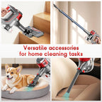Aspirador de Pó Sem Fio Honki 78KPA, até 45 Minutos de Uso, Bateria 6×2200mAh, Aspirador Vertical Leve para Casa, Piso de Madeira, Carpetes e Pelos de Animais.