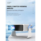 Projetor Mini Portátil AS62 4K, espelhamento de tela em HD, Android, Wi-Fi, suporte a vídeo 1080P, projetor para home theater (cinema em casa), plugue padrão europeu (EU Plug).