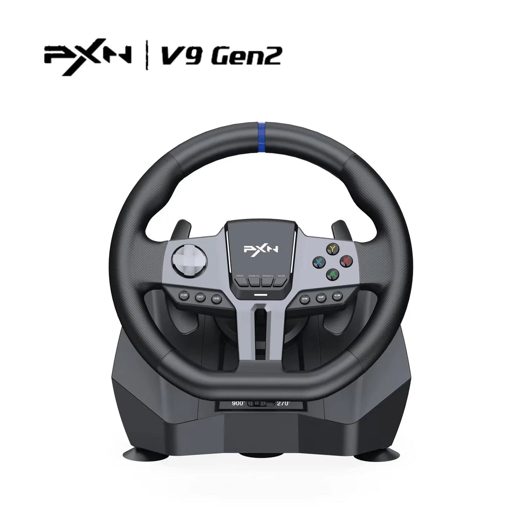 Volante Gamer V9 Gen2 270°/900° – Volante de Corrida para PS4, PS3, PC Windows 8/10/11, Nintendo Switch, Xbox One e Xbox Series X/S