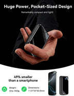 Carregador Portátil de 50.000 mAh, carregamento rápido de 22,5 W, com cabos integrados, display LED, capacidade para carregar até 5 dispositivos simultaneamente, bateria externa para viagem compatível com iPhone, Android e iPad.