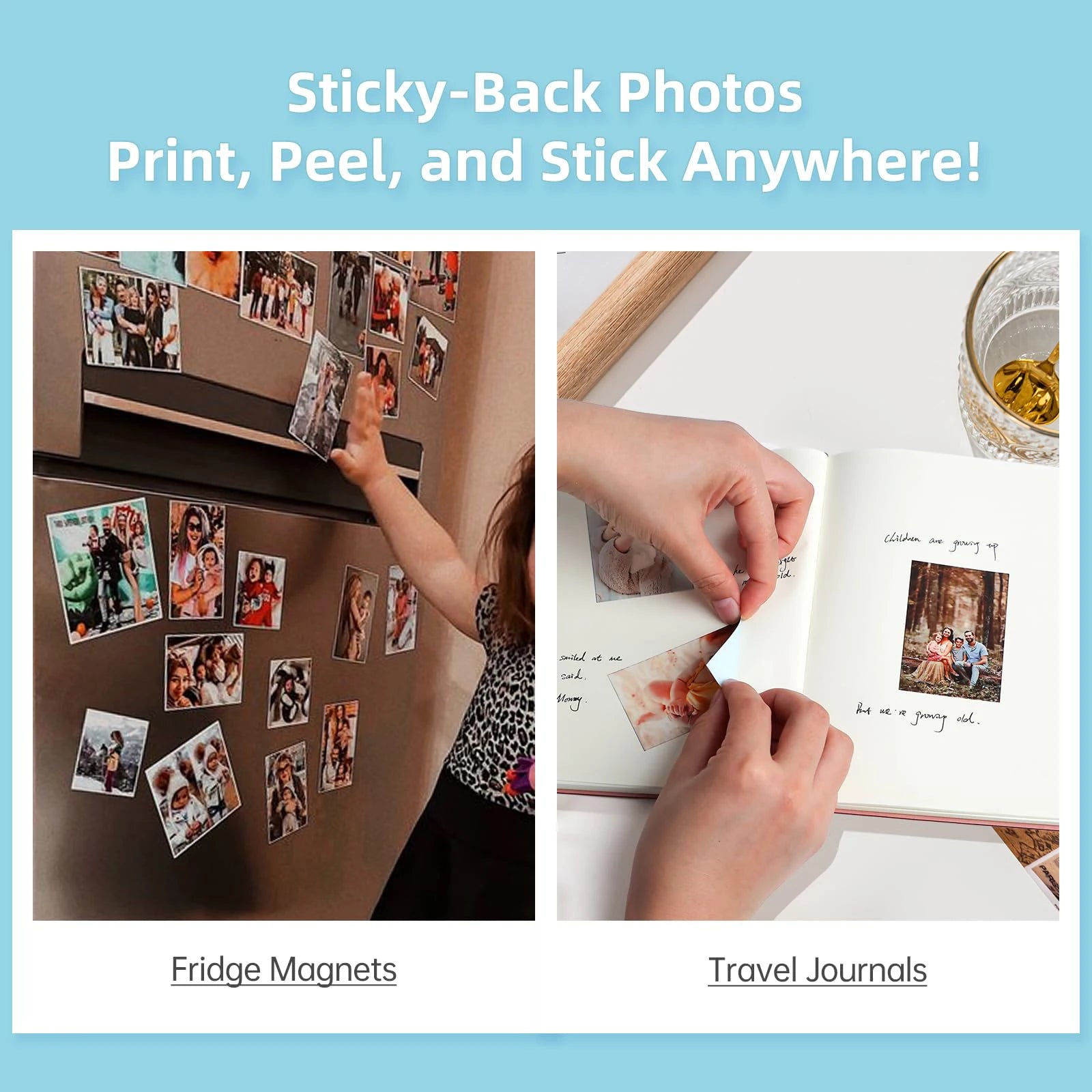 Mini Impressora Térmica HPRT para Fotos Coloridas, Impressora Inteligente Bluetooth Portátil de Bolso para Celular, ideal para Presentes e Fotos – MT53 Novo.