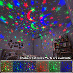 **Luzes Noturnas LED Céu Estrelado USB – Projetor Mágico de Lua e Estrelas, Bola de Luz para Decoração e Atmosfera de Quarto e Casa, ideal para Natal.