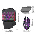 **Kit Gamer Mobile TF900 5 em 1 com Teclado para Uma Mão, Mouse e Conversor para Jogos Mobile.** 🎮⌨️🖱️📱✨