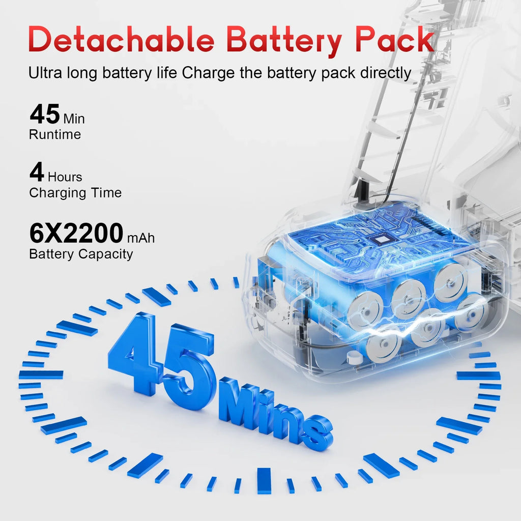 Aspirador de Pó Sem Fio Honki 78KPA, até 45 Minutos de Uso, Bateria 6×2200mAh, Aspirador Vertical Leve para Casa, Piso de Madeira, Carpetes e Pelos de Animais.